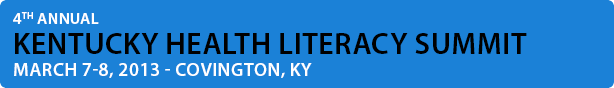 2013 Kentucky Health Literacy Summit